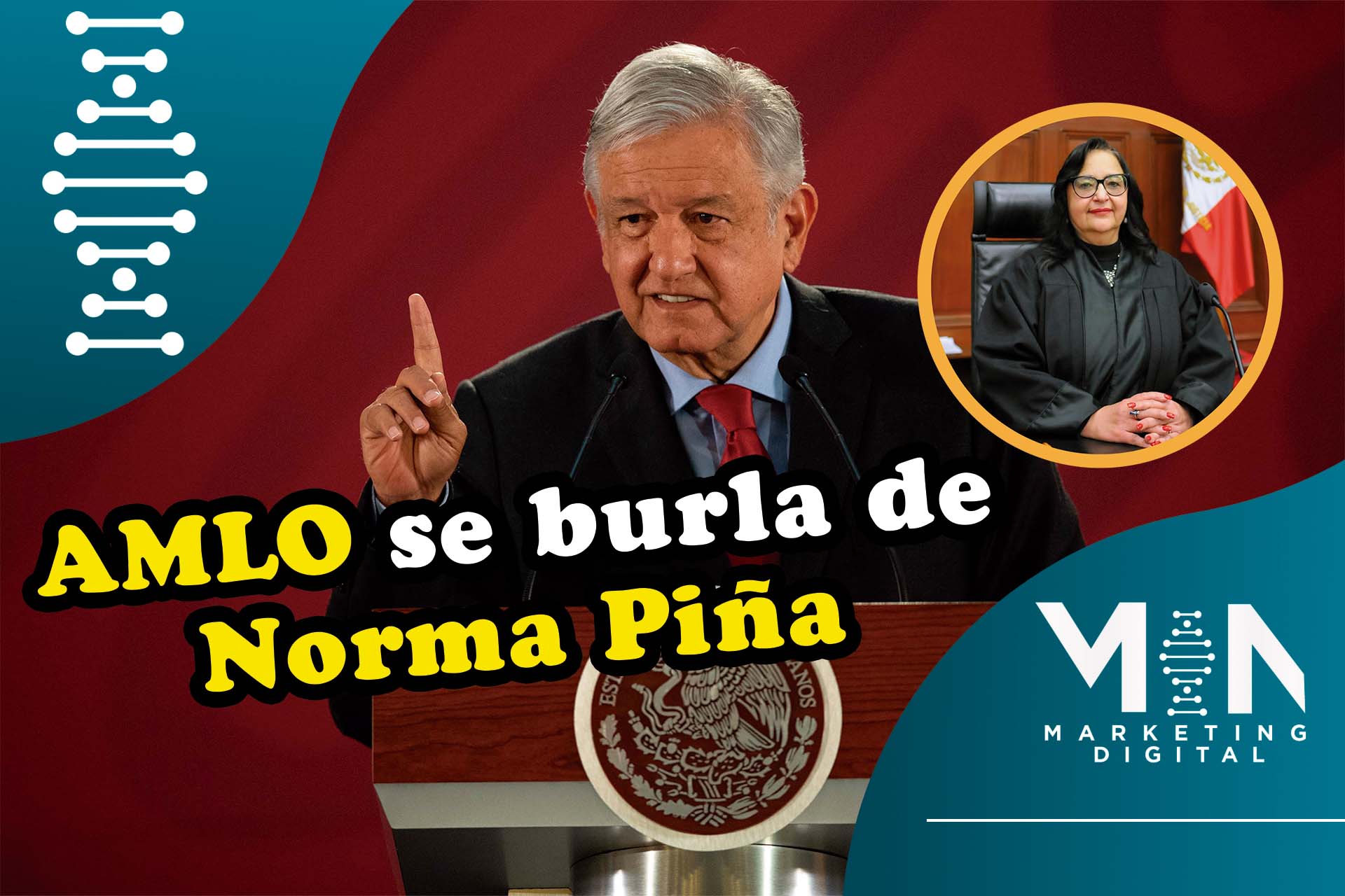 AMLO hace comentarios burlones contra Norma Piña