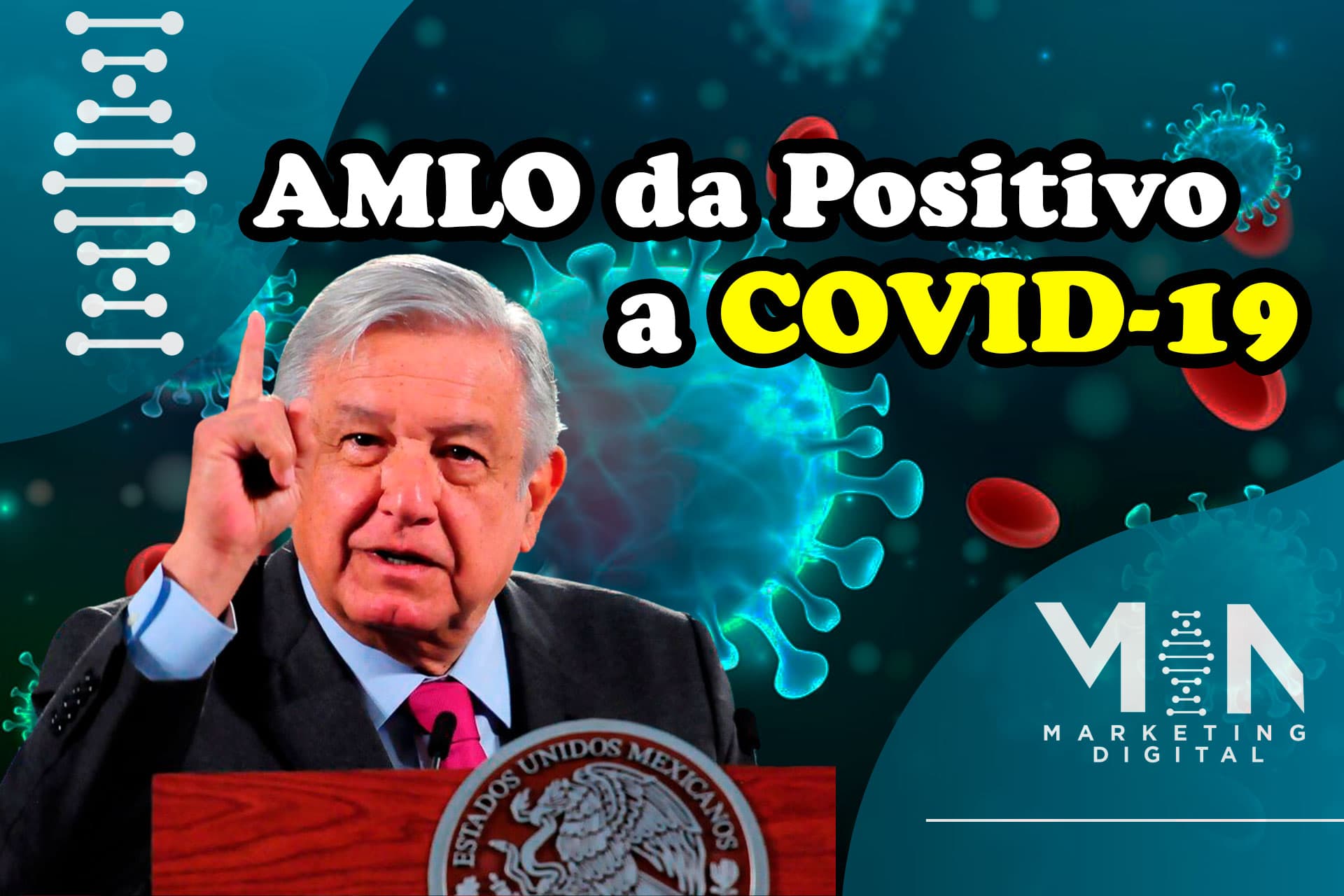 AMLO se contagia de coronavirus por tercera vez