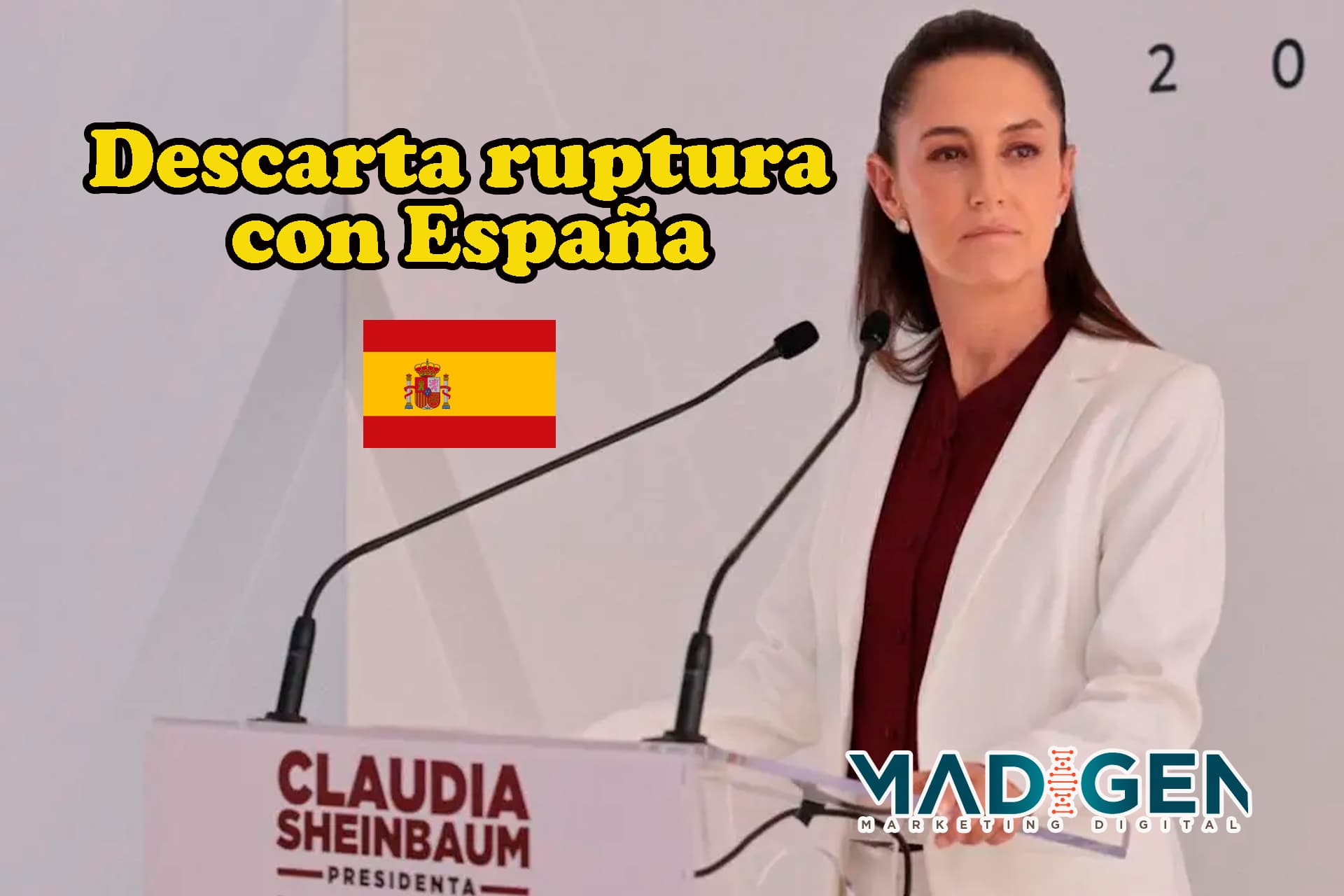 Claudia Sheinbaum descarta ruptura con España pero exige respeto en relaciones diplomáticas