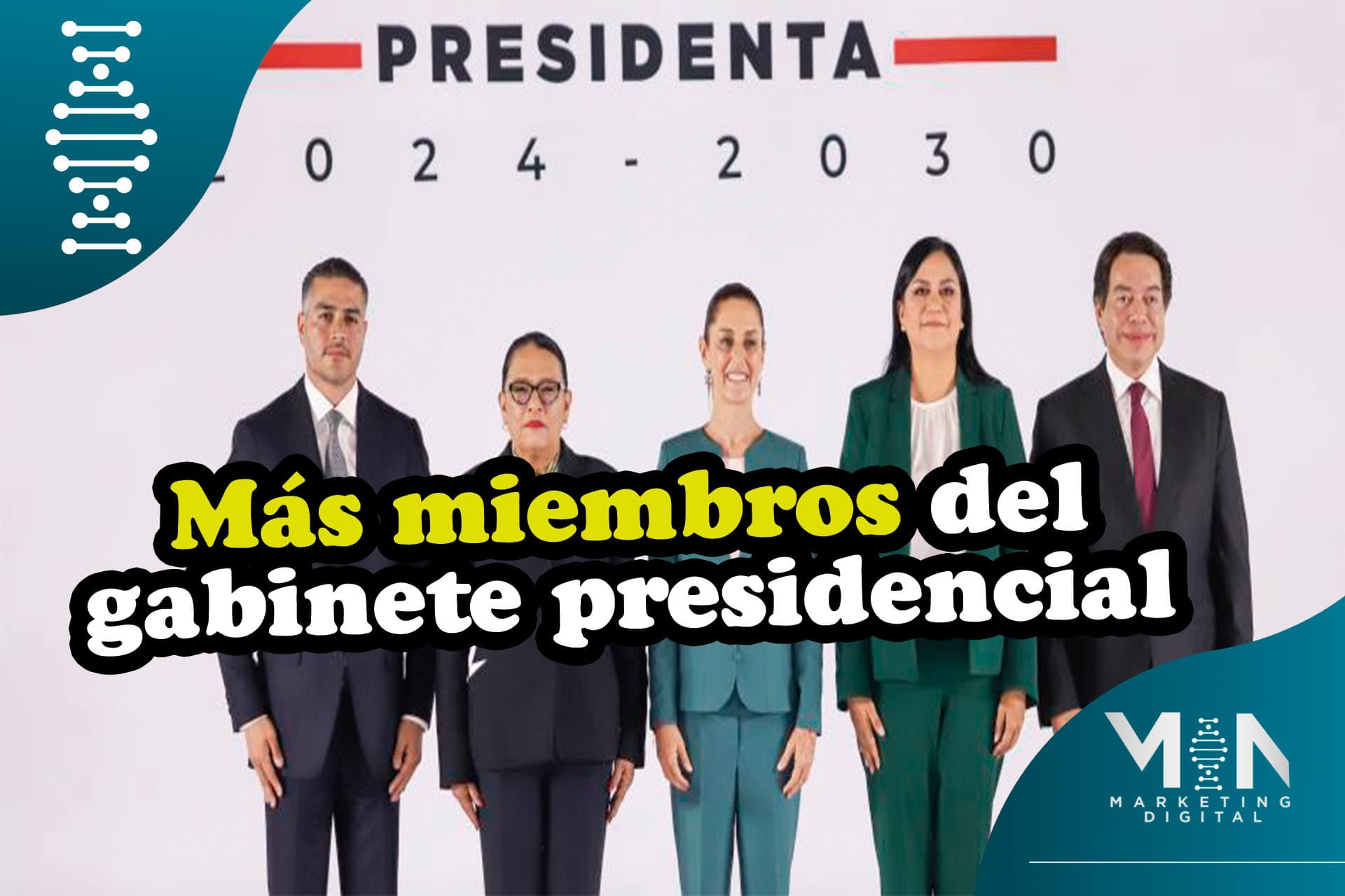 Claudia Sheinbaum sorprende con más miembros de su gabinete