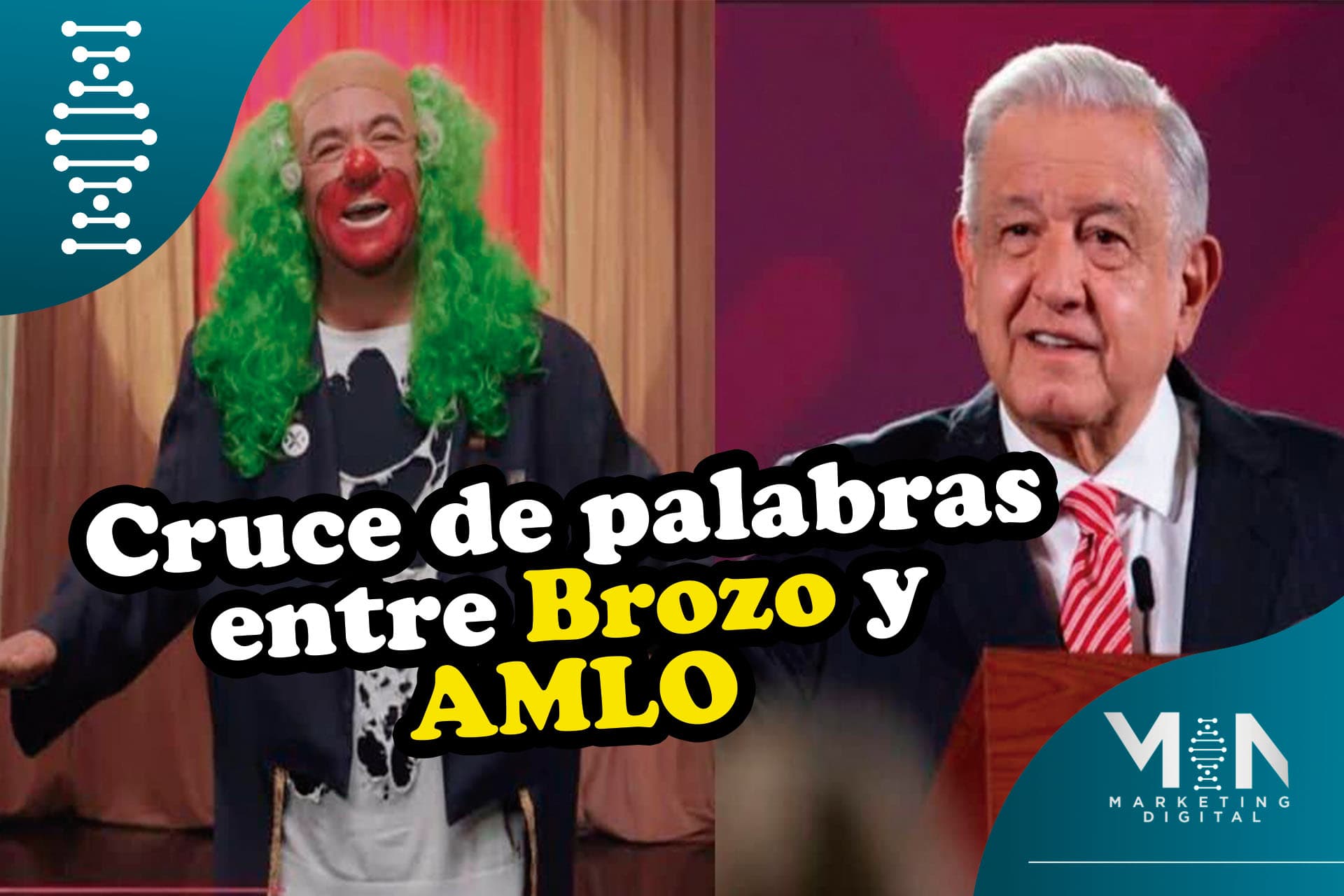 Dimes y diretes entre Brozo y AMLO