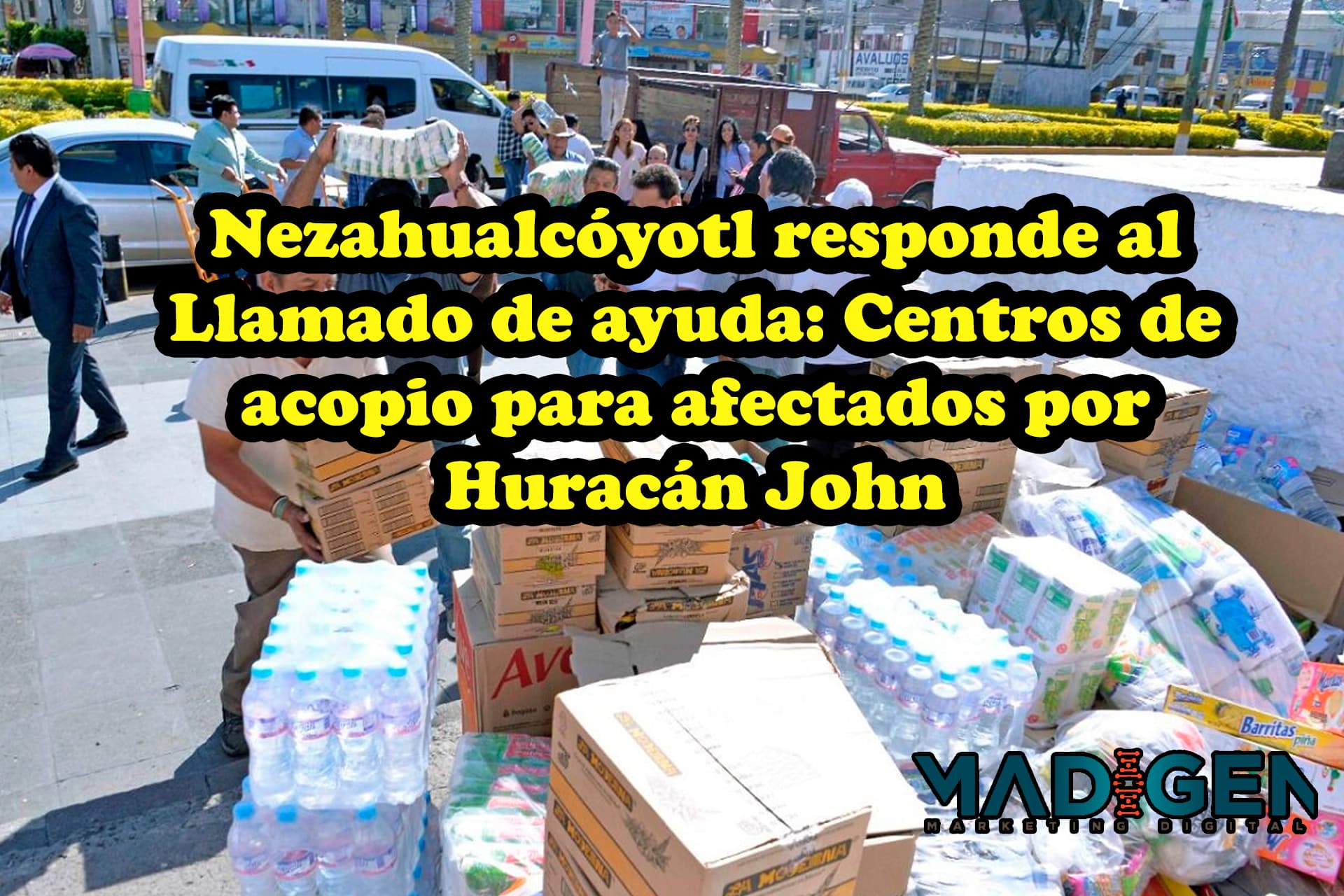 Gobierno de Nezahualcóyotl Instala Cuatro Centros de Acopio para Damnificados por el Huracán John en Guerrero