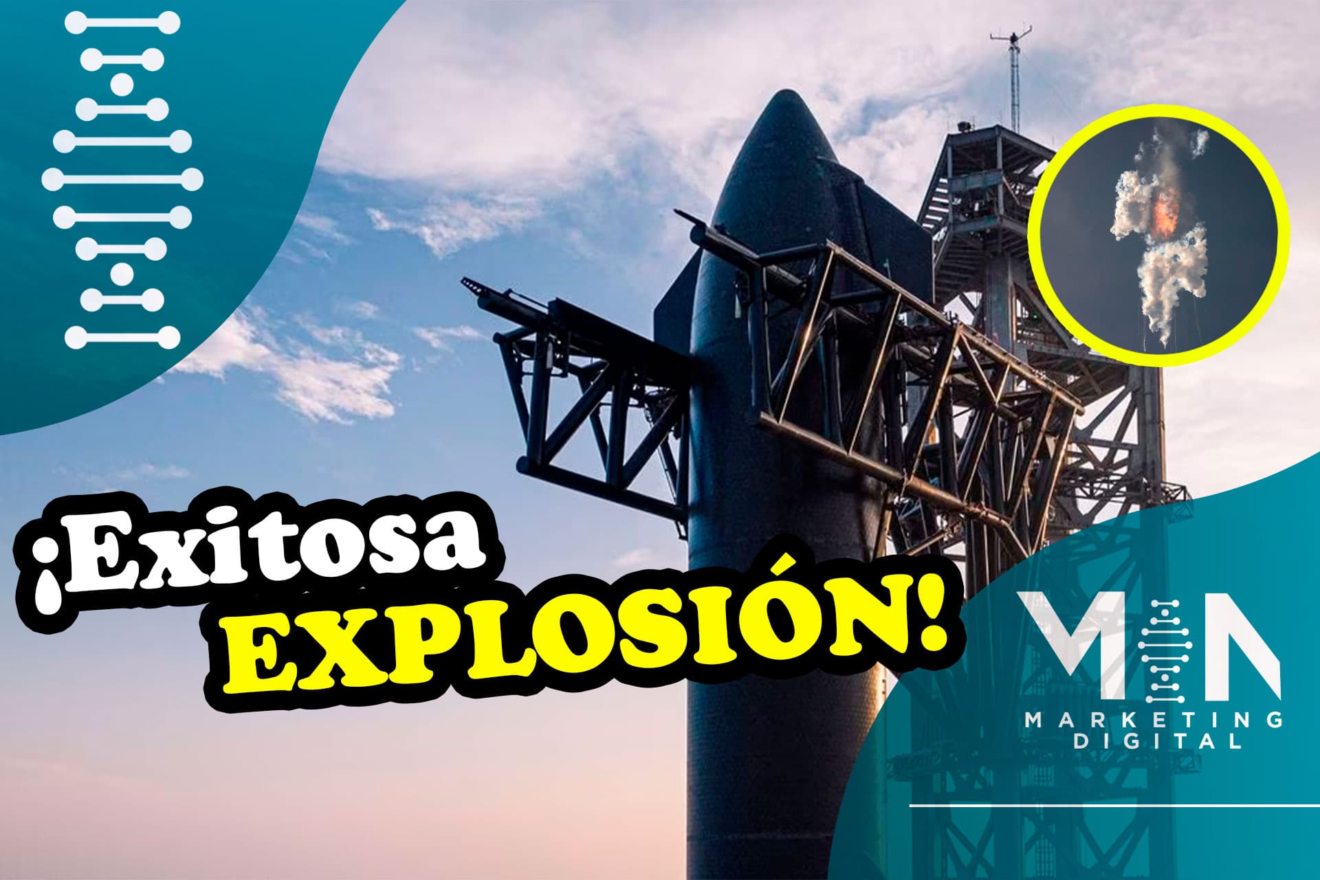 La exitosa explosión del Starship de SpaceX