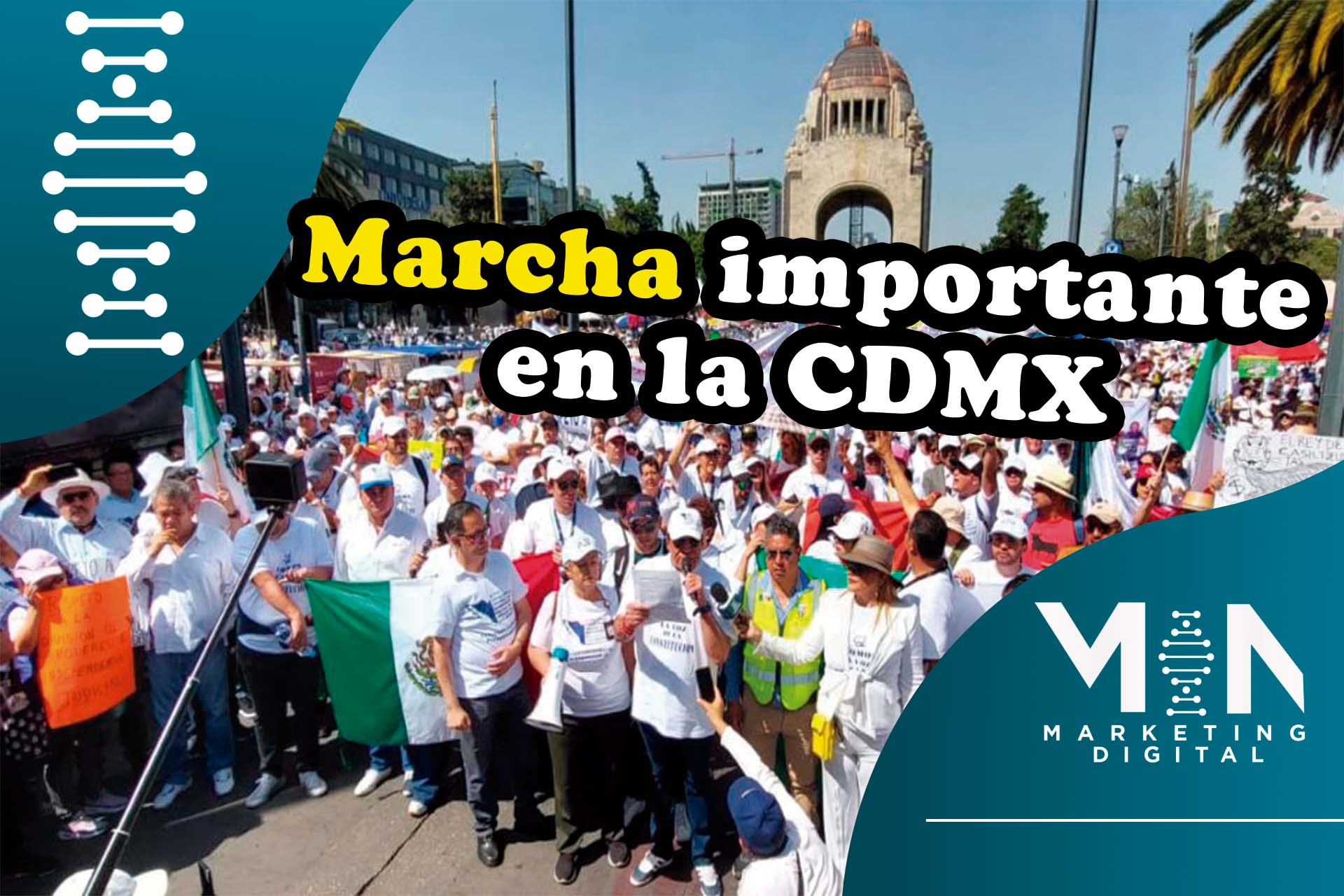 Marcha de Trabajadores del Poder Judicial en el Zócalo