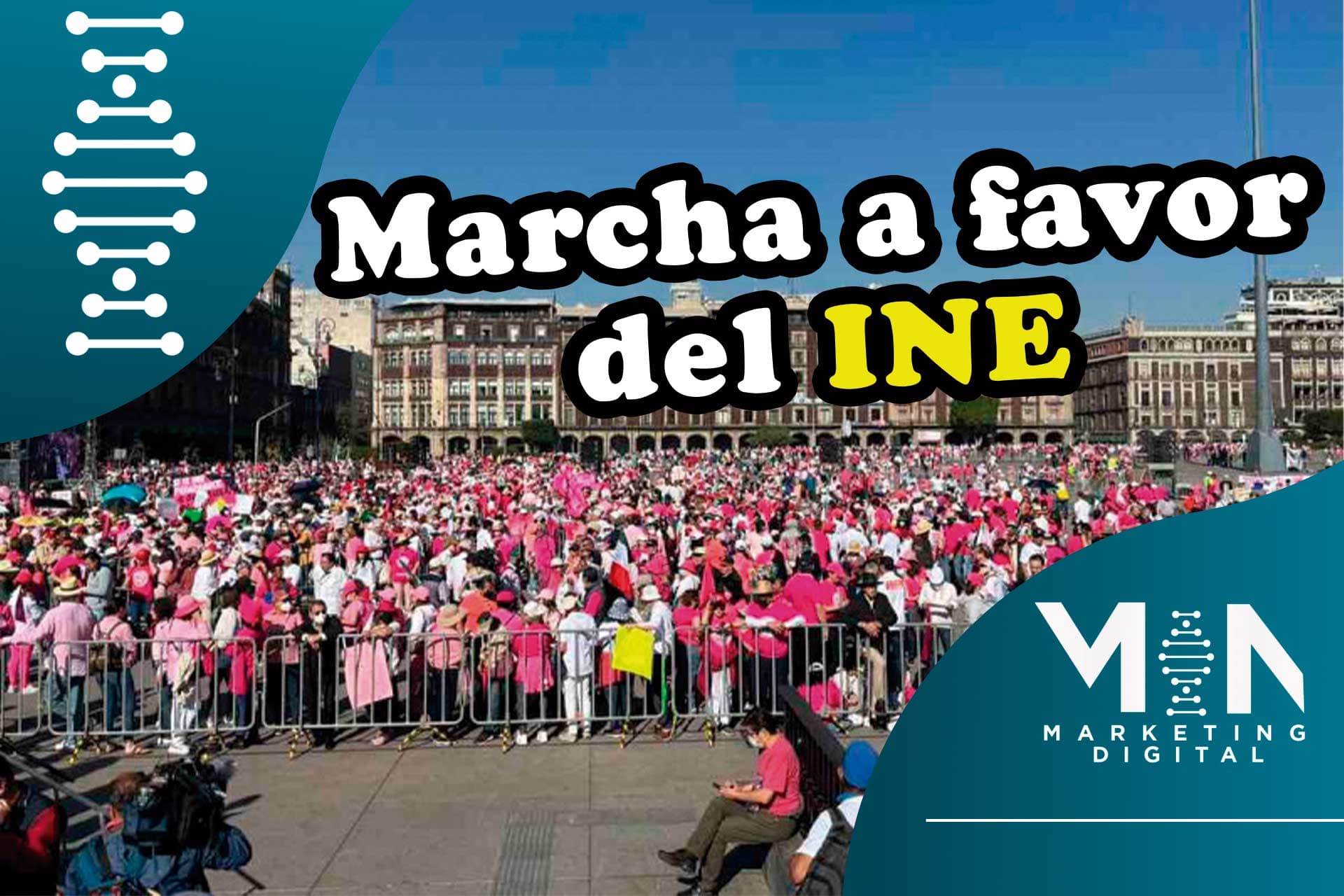 Marcha en contra del Plan B de AMLO