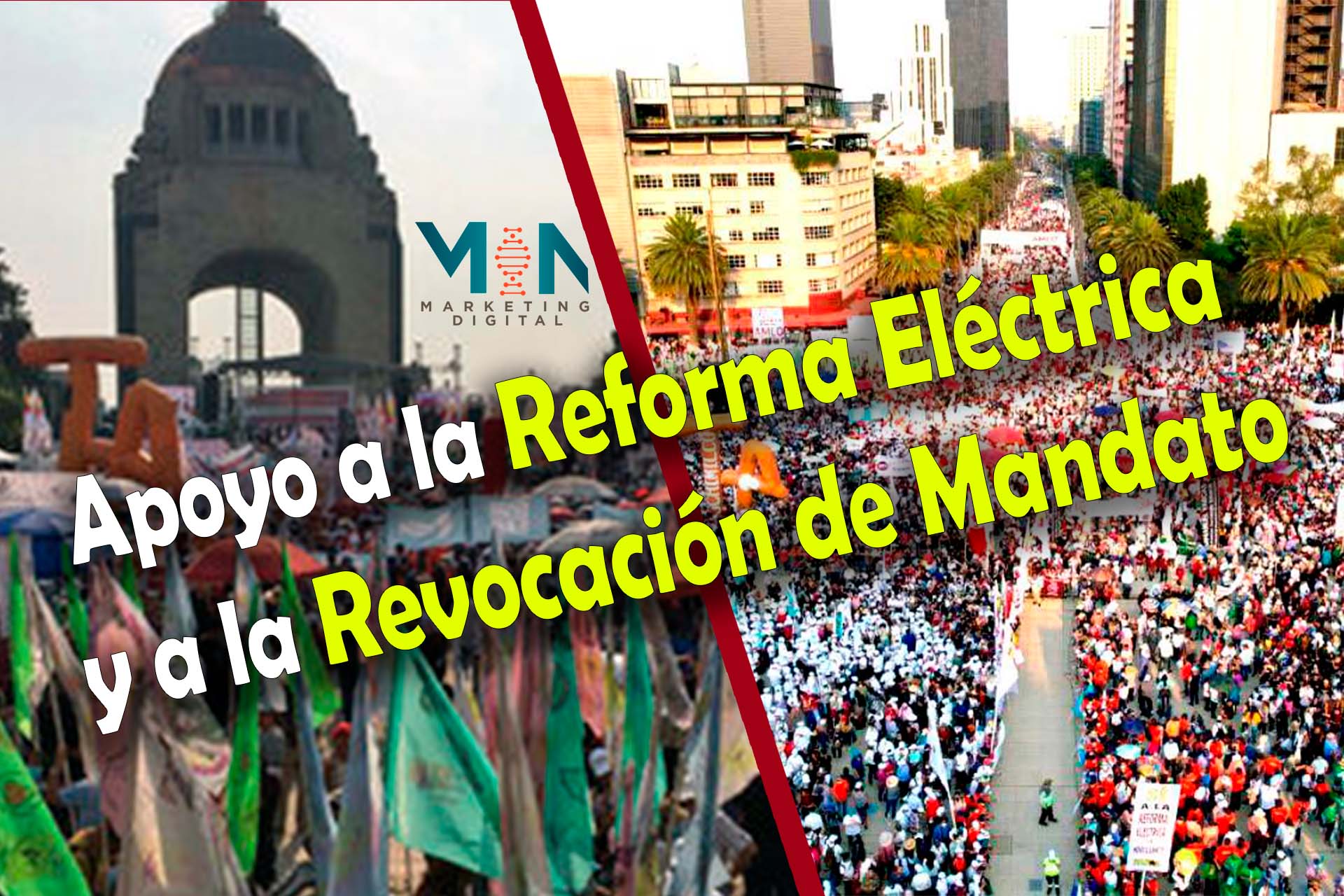 Miles Acuden al Monumento de la Revolución por la Revocación de Mandato