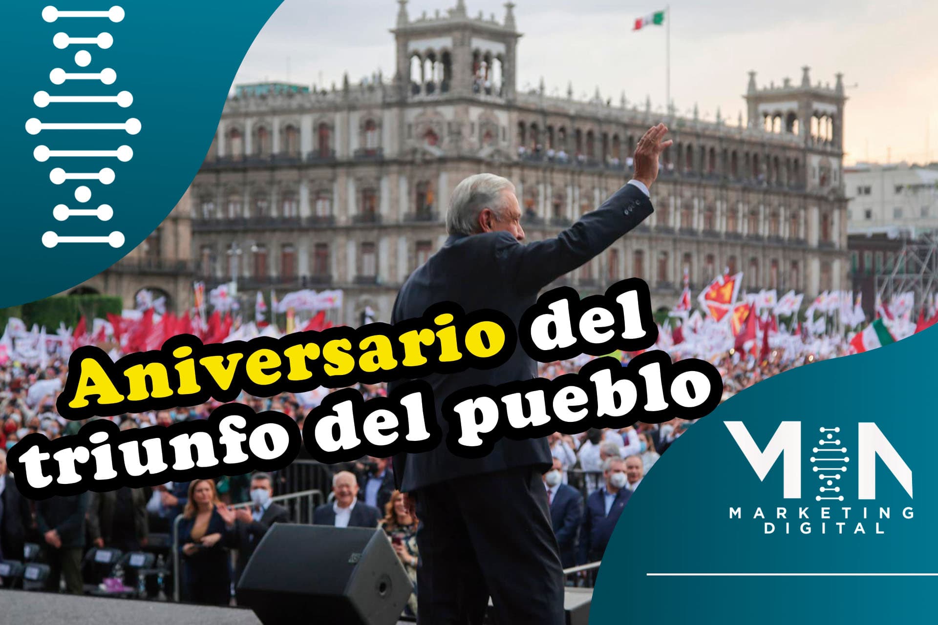 Mitin de AMLO en el zócalo