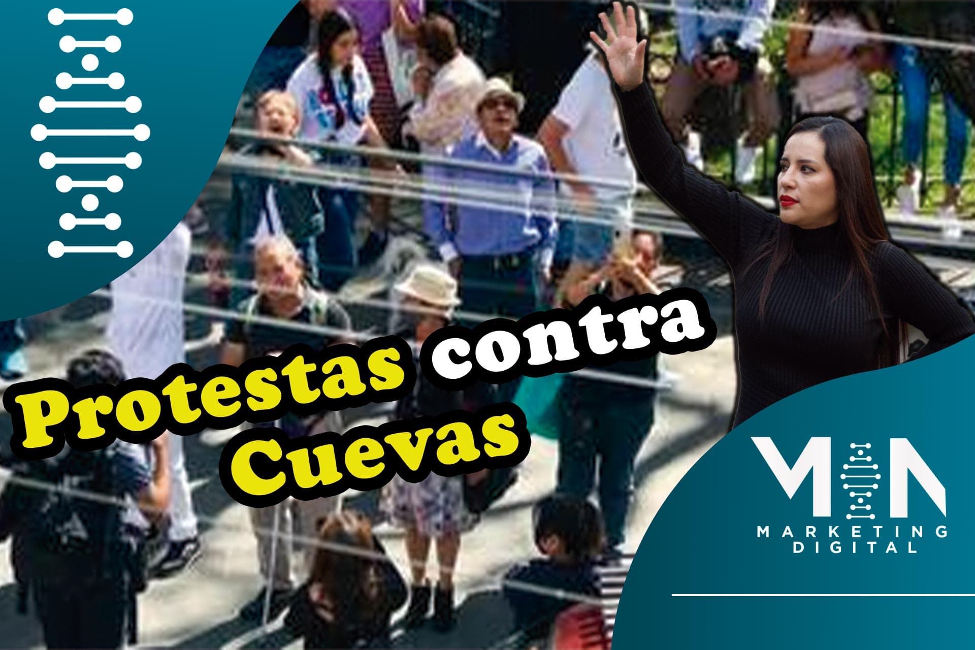 Protestas frente la casa de Sandra Cuevas