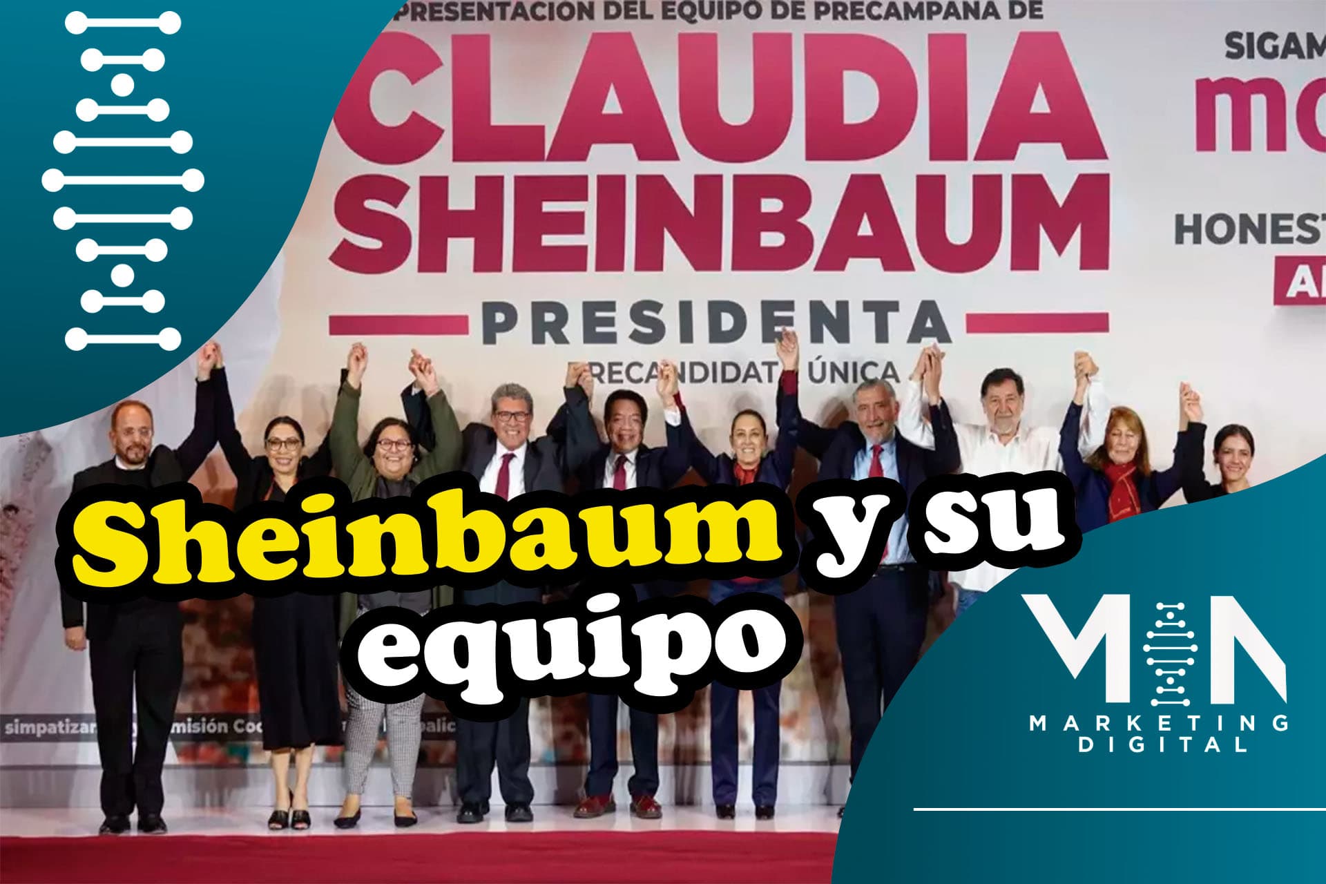Sheinbaum presenta equipo de campaña