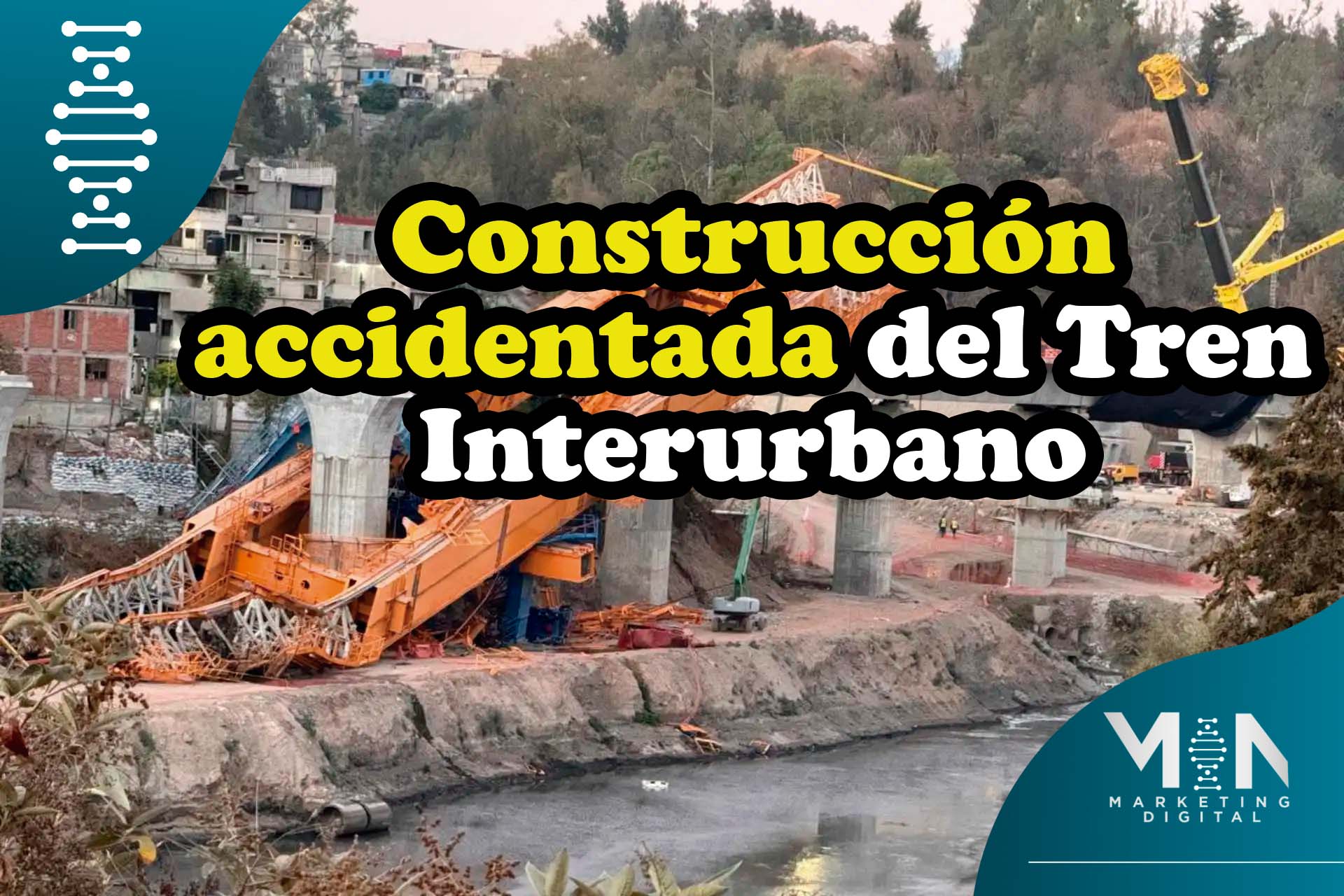 Siguen los accidentes en obras del Tren Interurbano