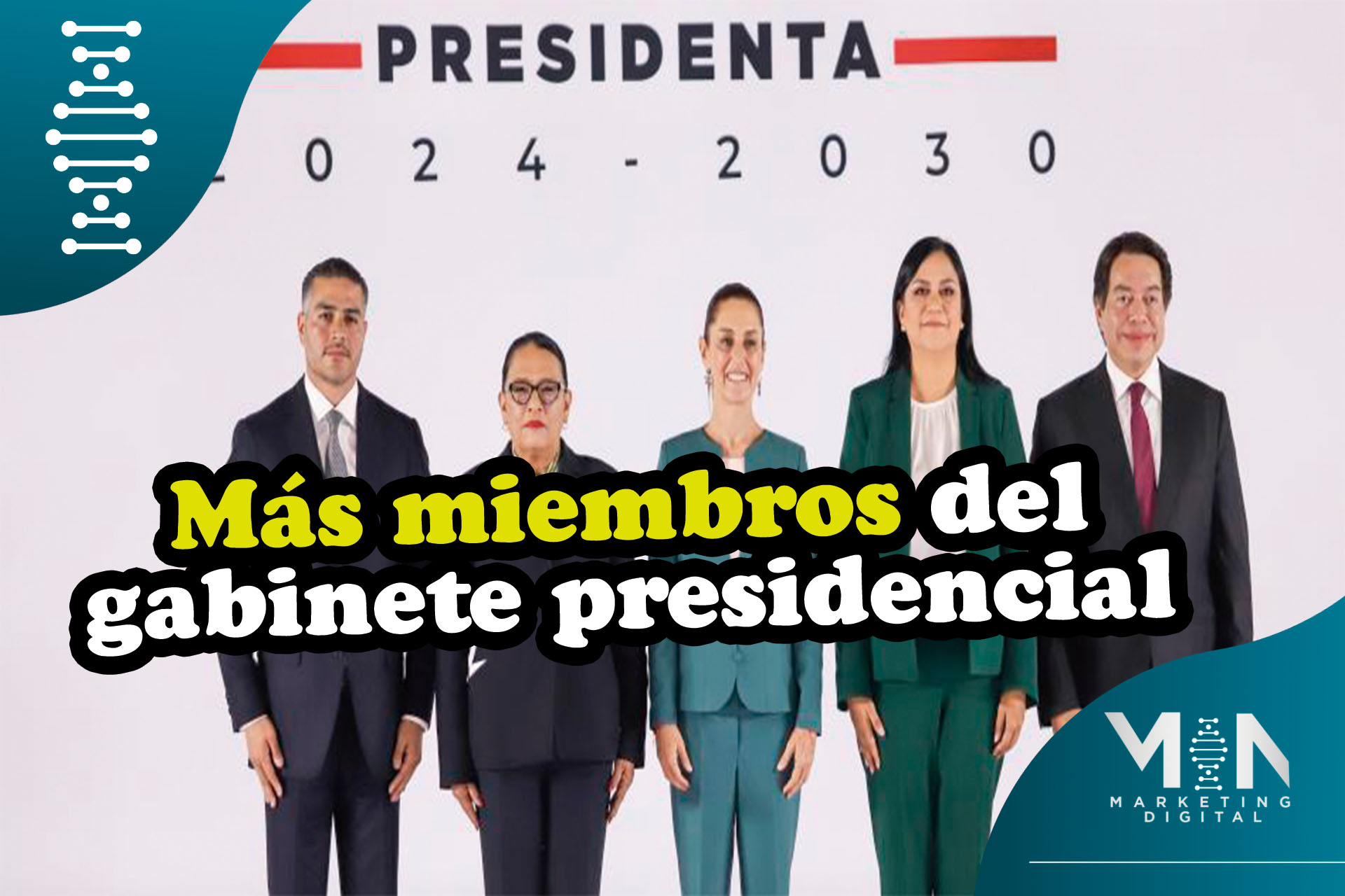 Claudia Sheinbaum sorprende con más miembros de su gabinete