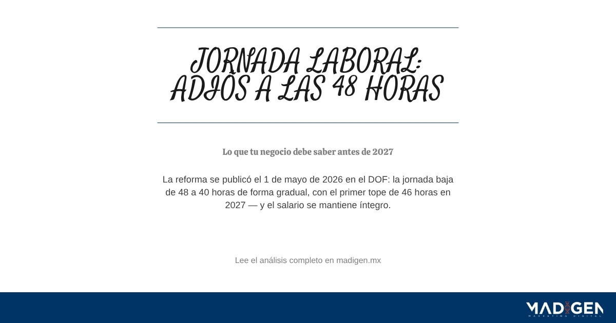 Adiós a las 48 horas: qué significa la nueva jornada laboral para tu negocio