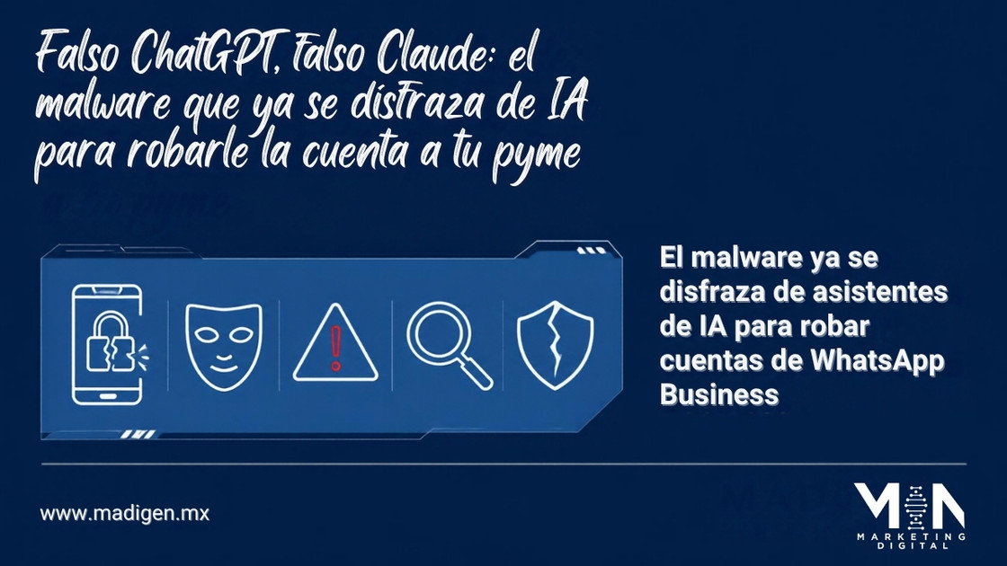 Falso ChatGPT, falso Claude: el malware que ya se disfraza de IA para robarle la cuenta a tu pyme